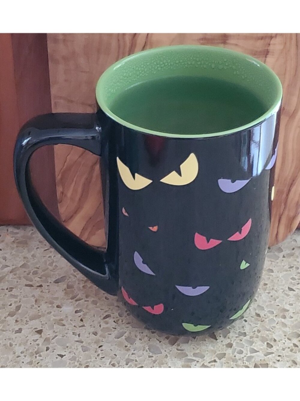 DAVIDsTEA Halloween Spooky Eyes Color Changing Mug Infuser Lid NEW